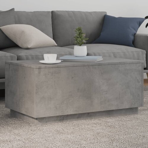  Stolić za kavu s LED svjetlima siva boja betona 90 x 50 x 40 cm Cene