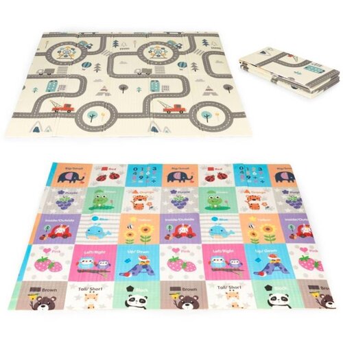  Eco toys Edukativna podloga za igru sa dva lica sa torbom ECOEVA016 Slike