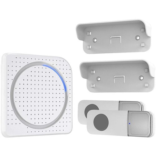 solight 1L67DT - Bežično zvono za utičnicu 230 V + 2x taster IP56 belo Cene