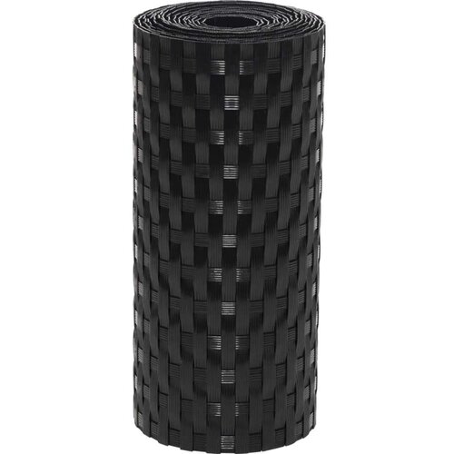VidaXL Balkonski zasloni 5 kom crni 255 x 19 cm od poliratana Slike