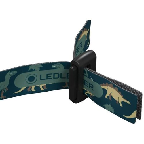 LED LENSER KIDLED4R DINO - LED prigu&amp;scaron;iva punjiva dečija čelna lampa LED IPX4 40 lm 18 h zelena Slike
