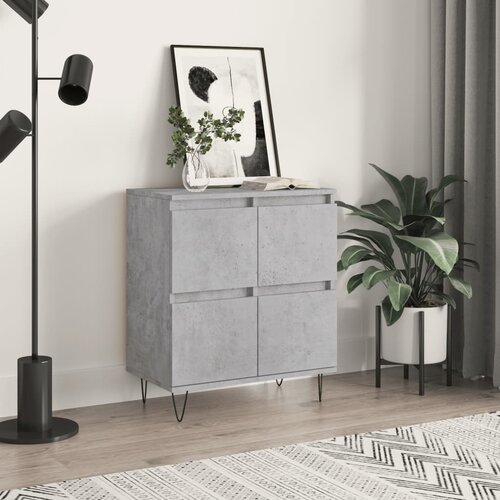 vidaXL Komoda betonsko siva 60x35x70 cm inženirski les Cene