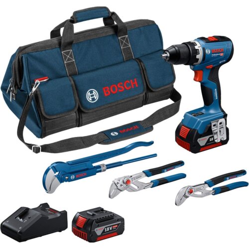 Bosch set alata GSR 18V-65 + 2 &times; GBA 18V 5,0Ah + 3-delni set kle&scaron;ta + torba 0615A5007J Cene
