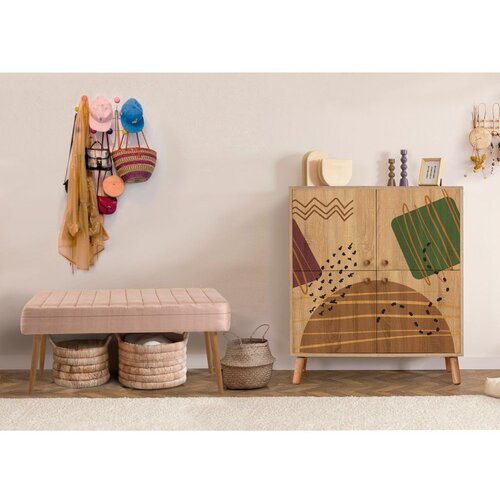 Woody Fashion Set Namještaj za hodnik Multilux 986 0900, Prljavo roza Cene