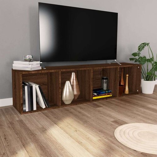 Ormarić za knjige / TV ormarić Smeđi hrast 36x30x143 cm drvo Cijene