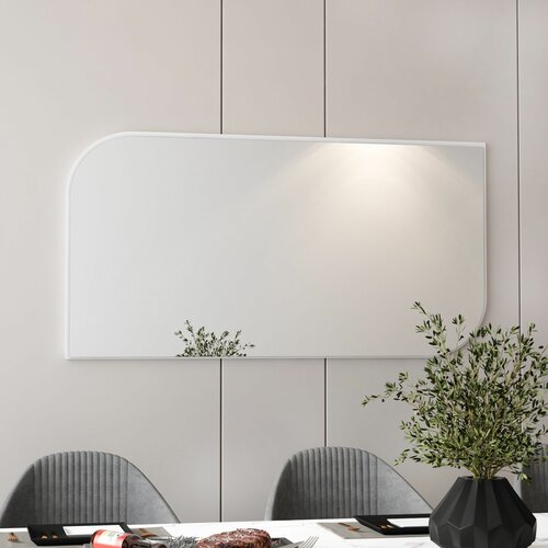 HANAH HOME akron - white white decorative chipboard mirror Slike