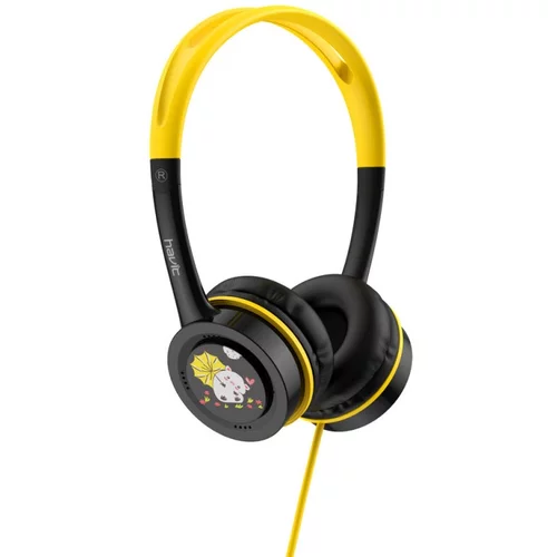 Havit slušalke z otroškim motivom H210d črno-rumene