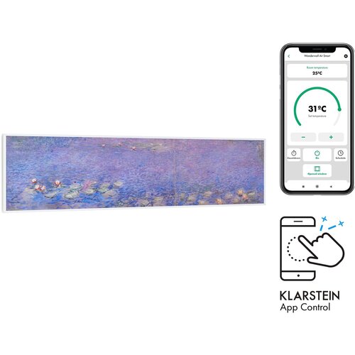 Klarstein Wonderwall Air Art Smart, infracrveni grijač, 60 x 60 cm, 350 W, aplikacija, lopoč Cijene