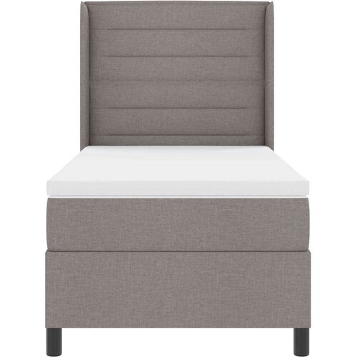 Box spring krevet Sivo-smeđa 100 x 200 cm tkanina Slike