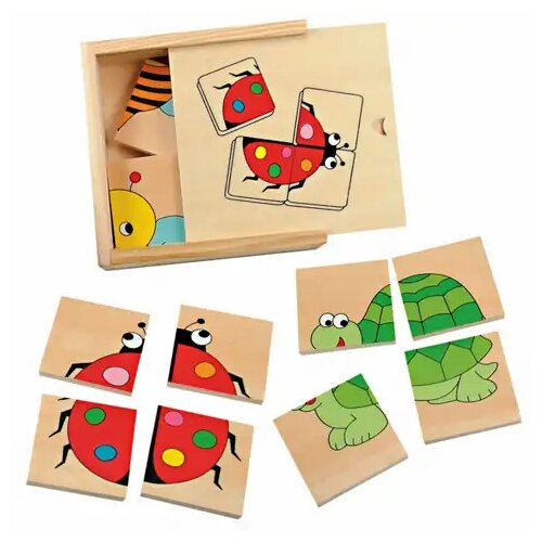 Woodyland Mini drveni puzzle - životinje Cene