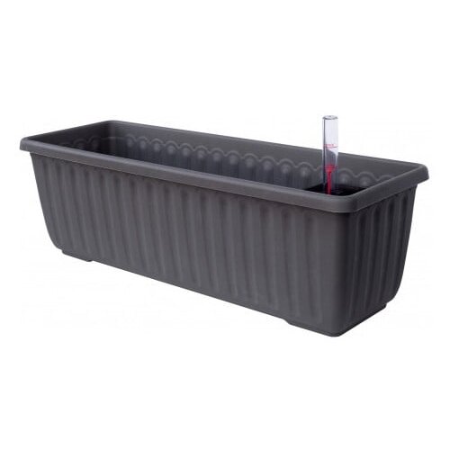 Plastia Antracit siva samonavodnjavajuća posuda, dužina 100 cm Siesta - Slike