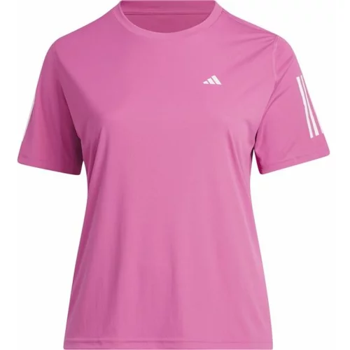Adidas OWN THE RUN TEE Ženska plus size majica za trčanje, ružičasta, veličina
