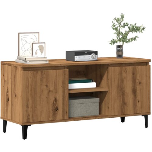 VidaXL TV ormarić Artisan hrast 102x35x50 cm izrađeno drvo Slike