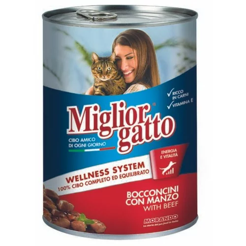 Morando Miglior hrana za mačke u limenci, Govedina, 405 g