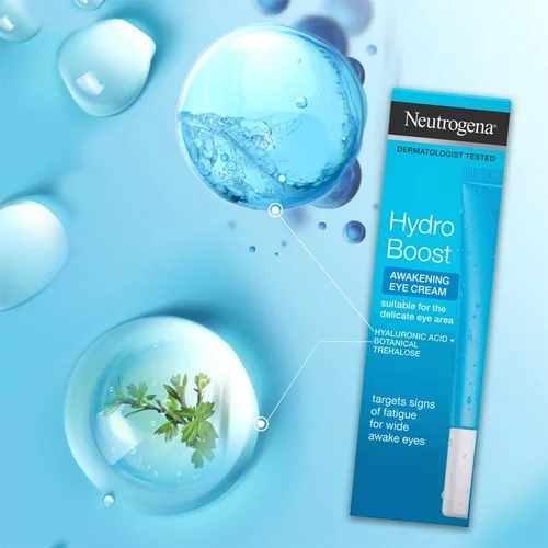 Neutrogena hydro Boost® awakening eye cream posvjetljujuća i hidratantna krema za područje oko očiju 15 ml za žene