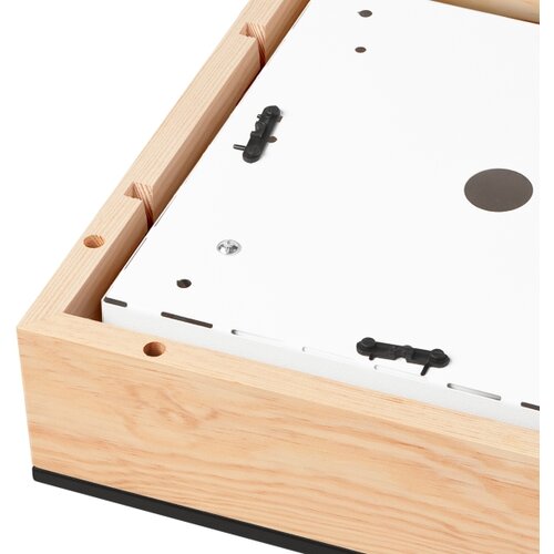  plafonsko svetlo natural square 2xE27/15W/230V 31x31 cm borovina/crna Slike