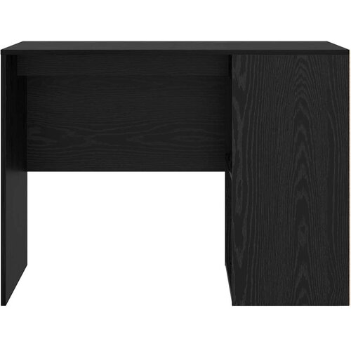  Stol s policom Crni hrast 102 x 50 x 75 cm Konstruirano drvo Slike