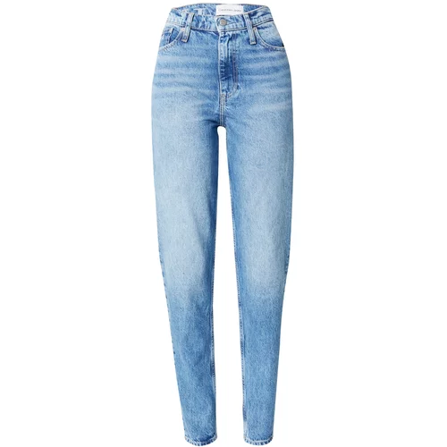 Calvin Klein Jeans Traperice svijetlobež / plavi traper / bijela