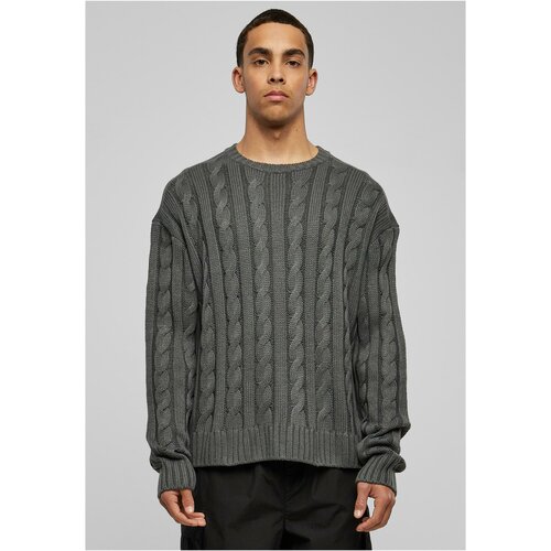 Urban Classics Plus Size Boxy sweater darkshadow Cene