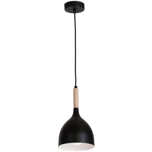  Luster na sajli NOAK WOOD 1xE27/15W/230V crna/buk Cene