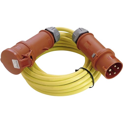 As-schwabe Električni podalj&amp;scaron;evalni kabel [ CEE-vtič - CEE-sklopka] 32 A rumen 50 m z faznim pretvornikom 60707, (20422140) Slike