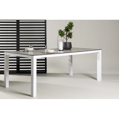 Venture Home Llama pravokutni vrtni blagovaonski stol 205 × 100 cm, sivi Cene