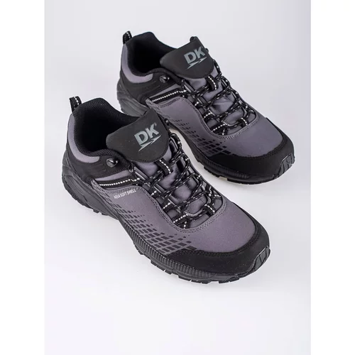 DK Men's trekking shoes on a thick sole gray