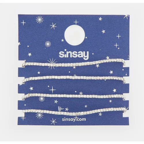 Sinsay - Komplet 4 zapestnic - Srebrna