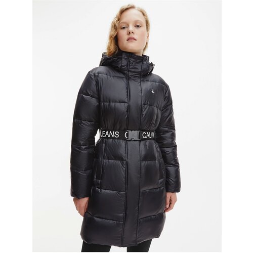 Calvin Klein Black Women s Quilted Extended Winter Jacket with