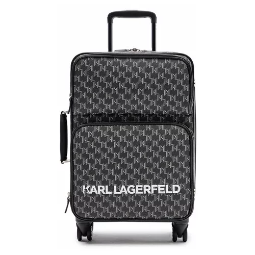 Karl Lagerfeld Majhen mehki kovček 235W3014 Črna