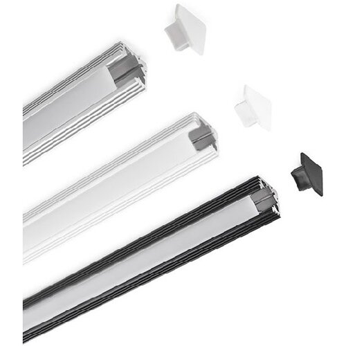 KLUS LED profil 45 ALU - kotni, mat Slike