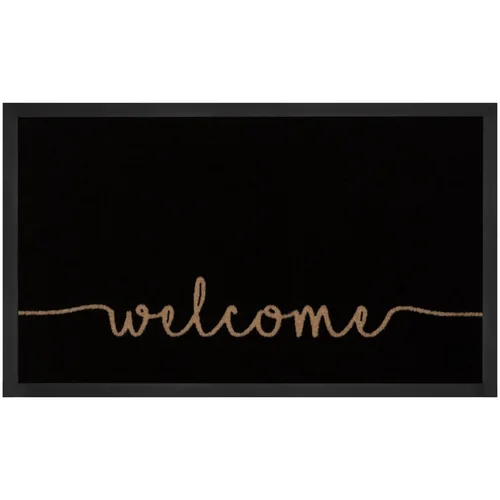 Hanse Home crni otirač Cozy Welcome, 45 x 75 cm