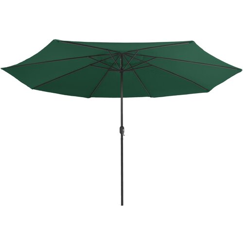  Vrtni suncobran s metalnim stupom 390 cm zeleni Slike