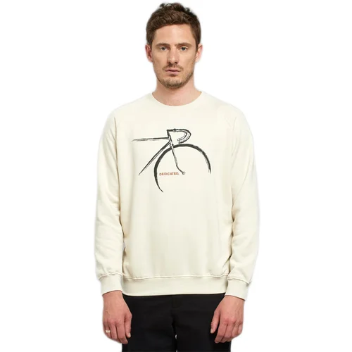 DEDICATED Sweatshirt Malmoe Side Bikes Oat White