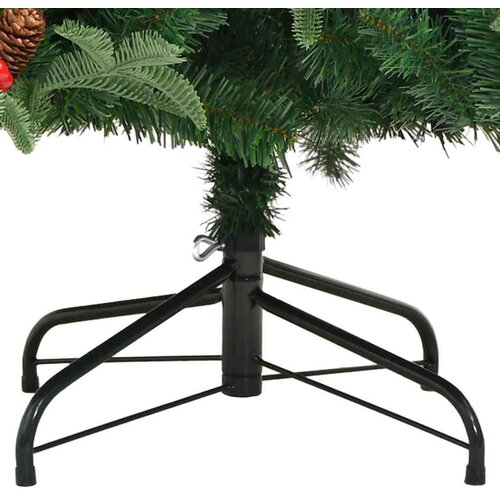 VidaXL Umjetno božićno drvce Zelena 240 cm PVC i Metal i Plastika Slike