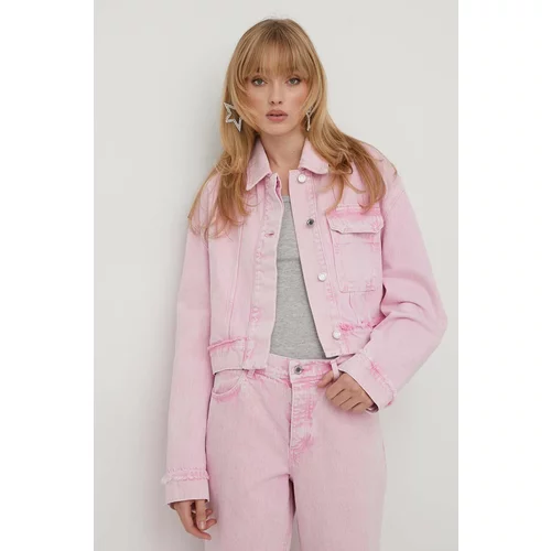 Stine Goya Traper jakna Margaux za žene, boja: ružičasta, za prijelazno razdoblje, oversize