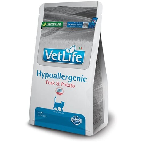 Farmina vet life veterinarska dijeta cat hypoallergenic pork & potato 400g Slike