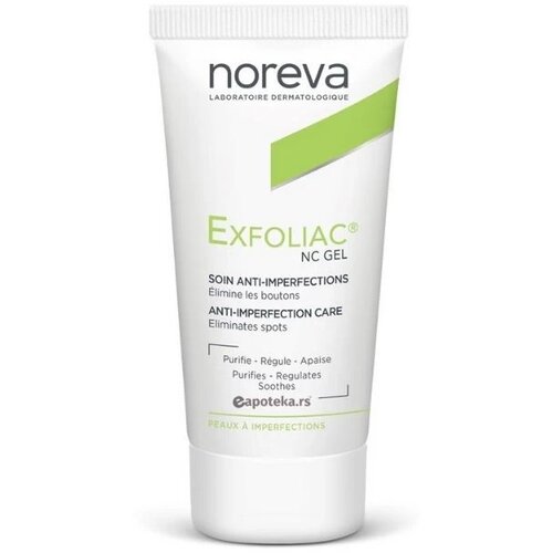 Noreva Exfoliac Anti-Imperfection Cream lokalna nega proti aknam 30 ml Slike