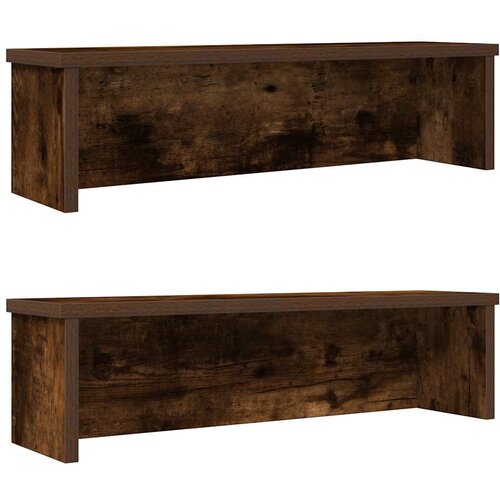 vidaXL Kitchen Racks Stackable 2 pcs dimljeni hrast 60x15x16 cm Cene