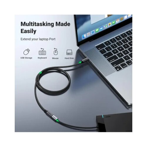 Ugreen produžni kabl US372 USB-C 3.1 Gen2 4K 100W 0.5 m (crni) Slike