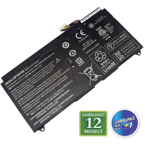 Baterija za laptop acer ultrabook:aspire S7-392 series S7-392 / AP13F3N 7.5V 6280mAh Slike