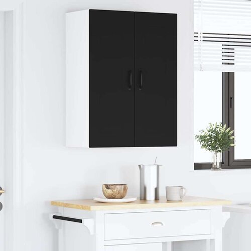 VidaXL Zidni kuhinjski ormarić Crna 60 x 31 x 80 cm Konstruirano drvo Slike