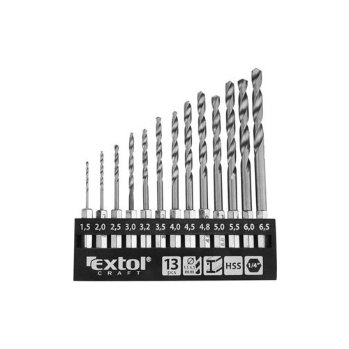 Extol Craft set 13 burgija 1,5-6,5mm 1/4" 11140 Cene