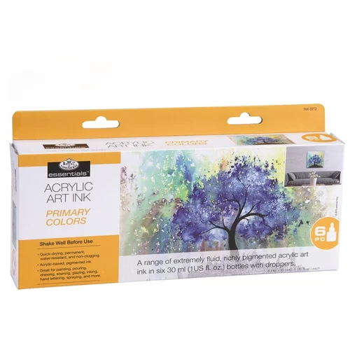 Royal & Langnickel Akrilna tinta  osnovne boje 6 x 30 ml (set tinte)
