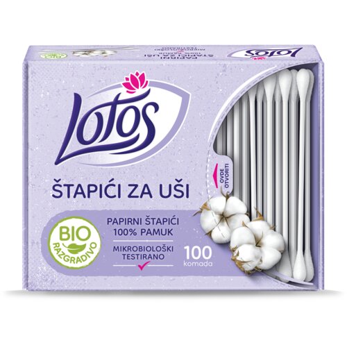 Lotos Vateni &scaron;tapići za u&scaron;i, 100 komada Cene