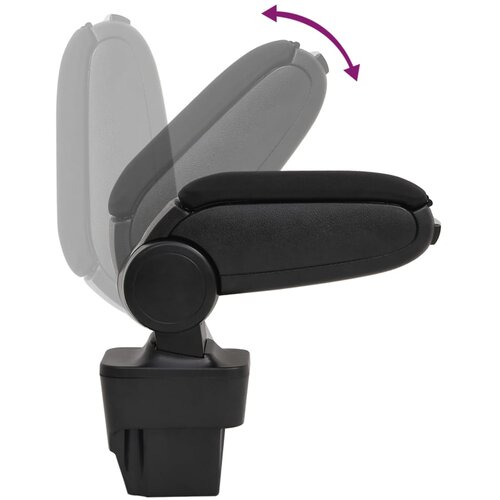  Naslon za ruke za automobil crni 13 x 34 x (33 - 46) cm ABS Slike