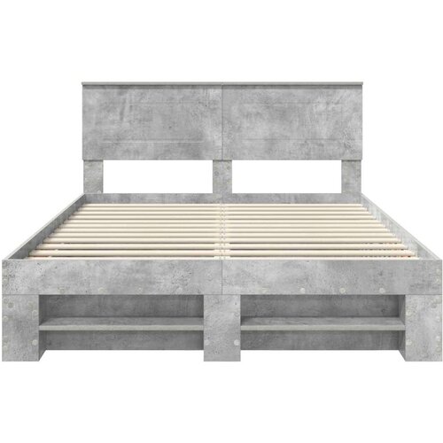  Okvir za krevet s uzglavljem Betonski sivi 140 x 200 cm - Beton siva 140 x 190 cm Slike