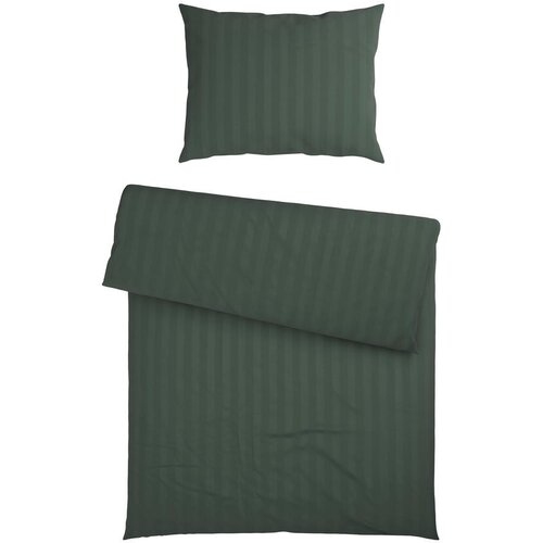 Dieter Knoll POSTELJNINA 140/200 cm damast žajbljevo zelena Slike