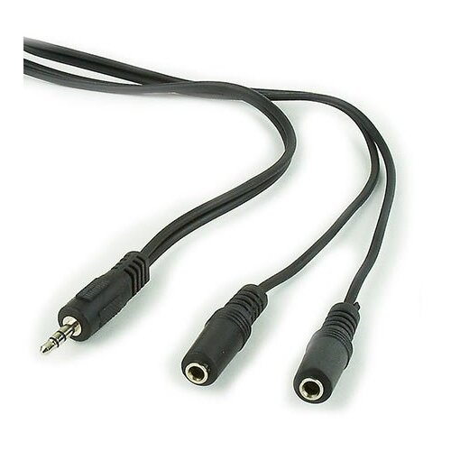 Audio kabl spliter, 3,5mm stereo to 2&times;3,5mm stereo, 5m, GEMBIRD CCA-415, black Cijene
