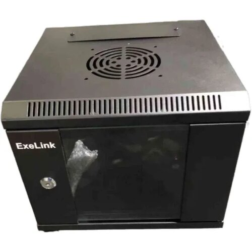 ExeLink rek 10 in 4U zidni orman vrata staklena,crni,312 &amp;times; 300 &amp;times; 310 mm Slike